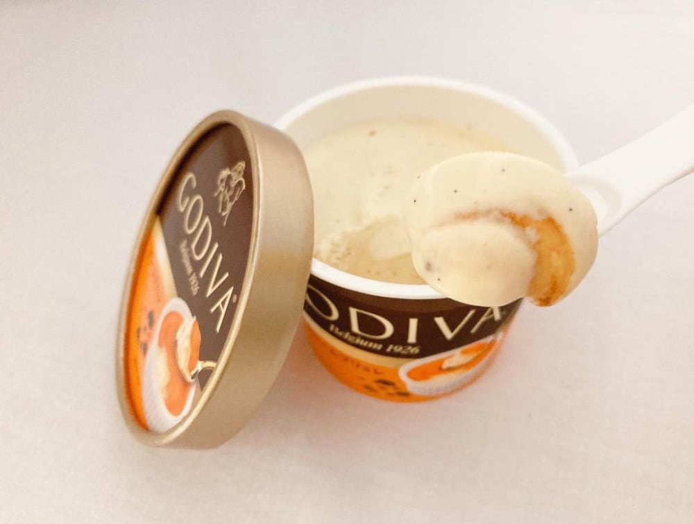 ゴディバのクレームブリュレの写真