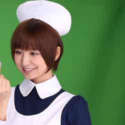 篠田麻里子/新CM「メンソレータムマリコ」篇メイキングショット