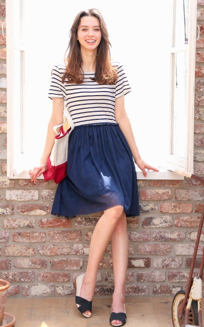 フェミニンチュールドッキングワンピース「salus」1,990円（税込）