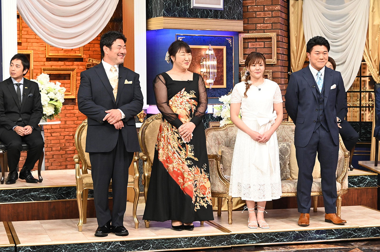 佐々木健介、北斗晶、門倉凛、北斗健之介（C）日本テレビ
