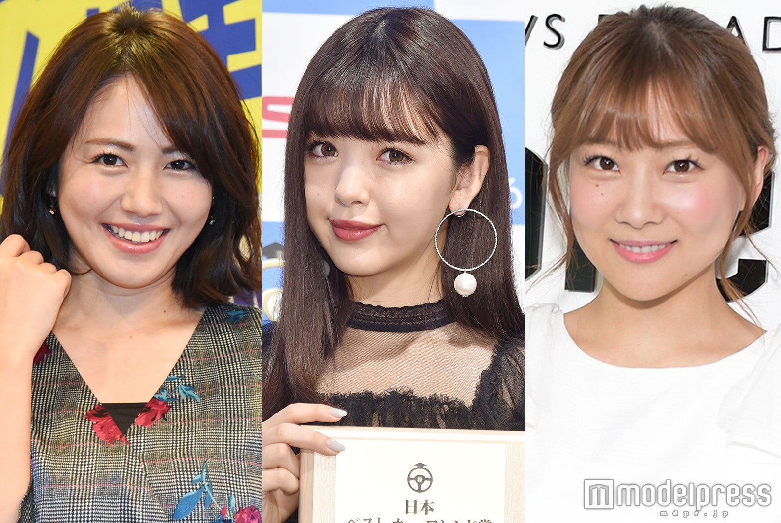 （左から）磯山さやか、藤田ニコル、重盛さと美 （C）モデルプレス