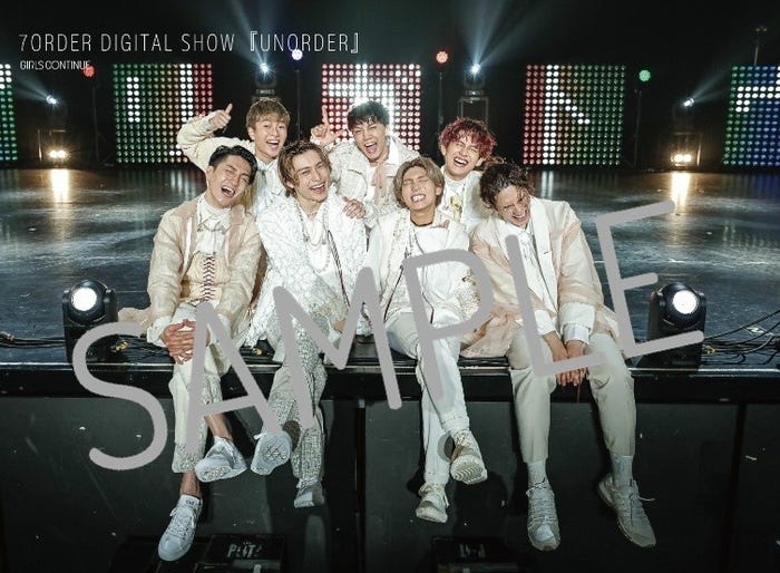 『GIRLS CONTINUE Vol.2』ポスター裏デザイン:(前列左から)森田美勇人、阿部顕嵐、安井謙太郎、真田佑馬(後列左から)諸星翔希、長妻怜央、萩谷慧悟(提供写真)