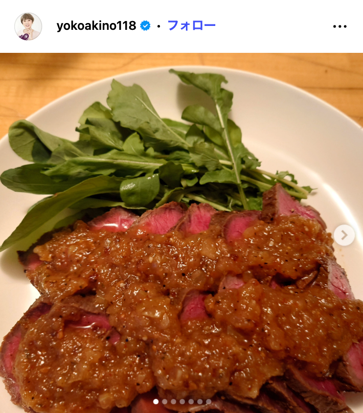 秋野暢子Instagramより
