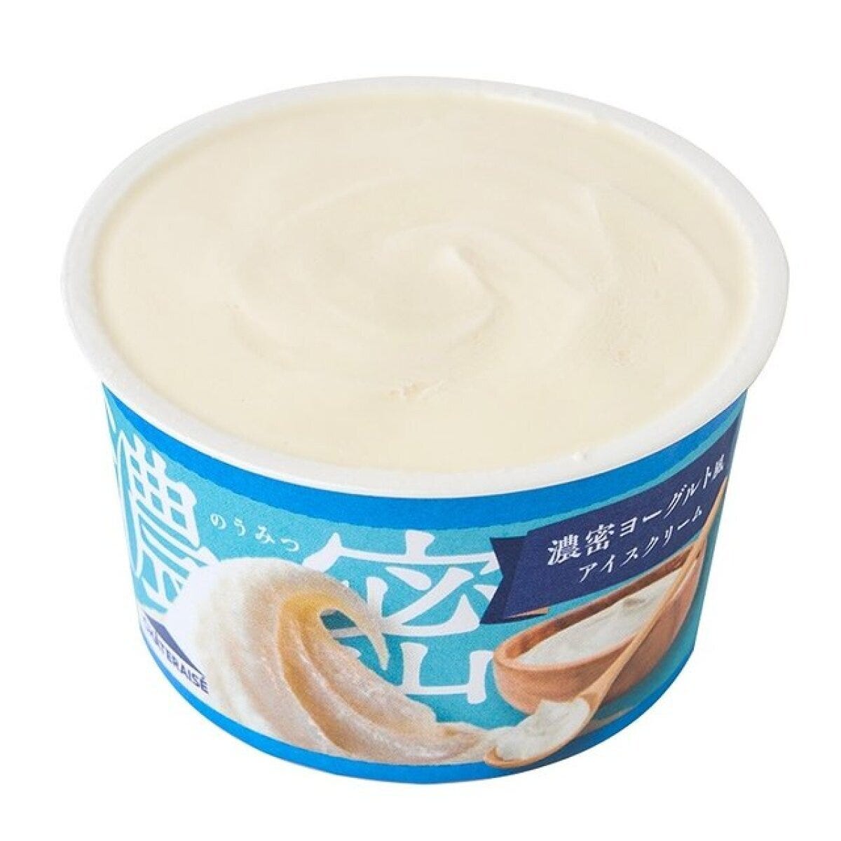 「濃密ヨーグルト風アイスクリーム」の白いカップアイス 「濃密ヨーグルト風アイスクリーム」の白いカップアイス