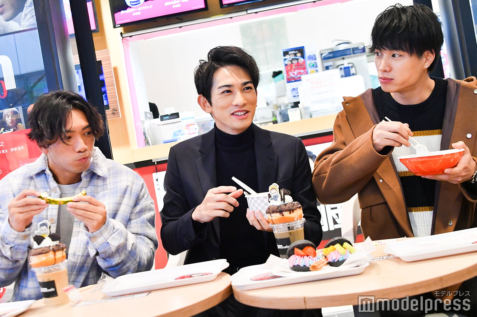 野替愁平、町田啓太、鈴木伸之 （C）モデルプレス