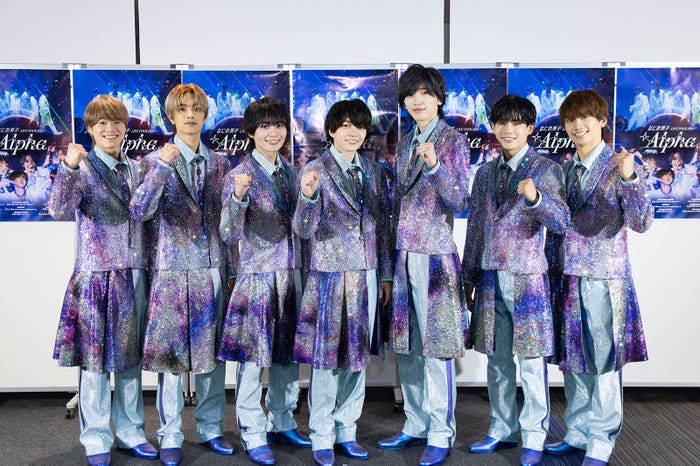 なにわ男子(左から)大橋和也、高橋恭平、大西流星、西畑大吾、道枝駿佑、長尾謙杜、藤原丈一郎(提供写真)