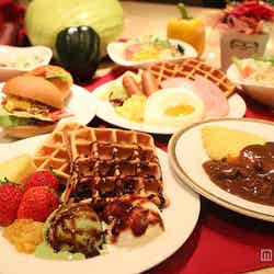 朝食メニューも焼きたてのワッフルやトッピングオムレツなど食欲そそるメニューが目白押し/画像提供:あさやホテル