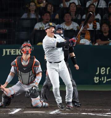 阪神 大山が3戦連発で4年ぶりの20号到達 1死満塁で併殺打、1死一、三塁で浅い飛球の悔しさを晴らす同点弾 六回で試合は振り出しに戻る