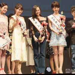（左から）筧美和子、石田静香、山賀琴子さん、海老原優香さん、入江慎也（カラテカ）（C）モデルプレス