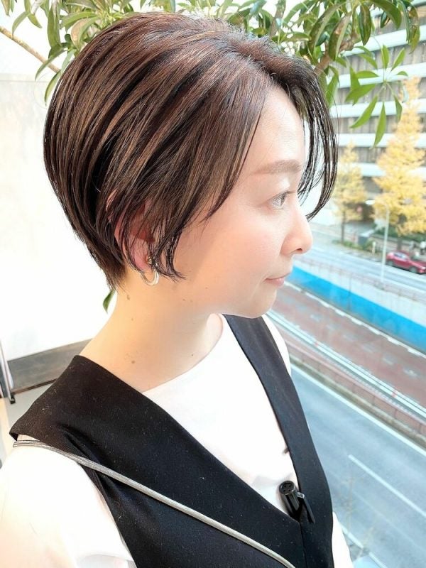 画像12 16 前髪なしなショートボブアレンジ 大人っぽく見せるこなれた今時ヘアをご紹介 モデルプレス