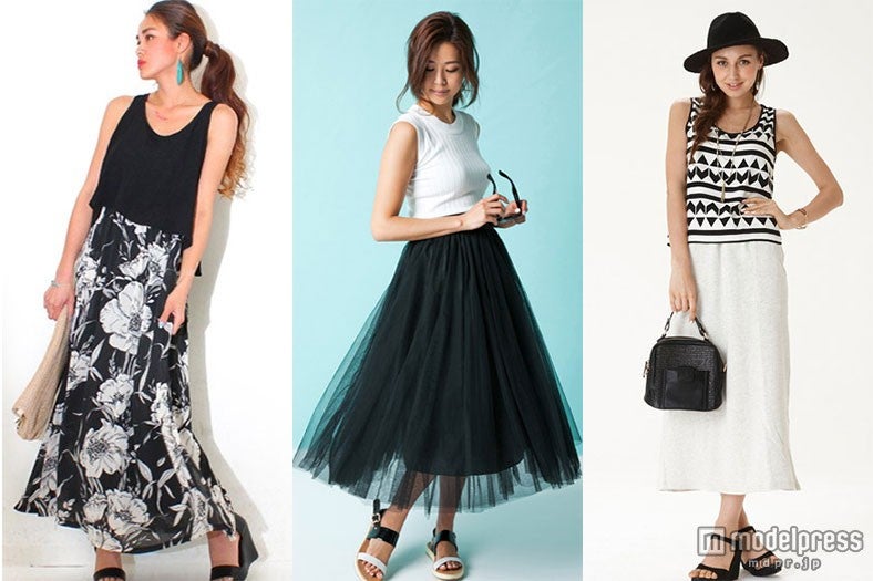 女度UPな「ロンスカ」で脚長効果もバッチリ