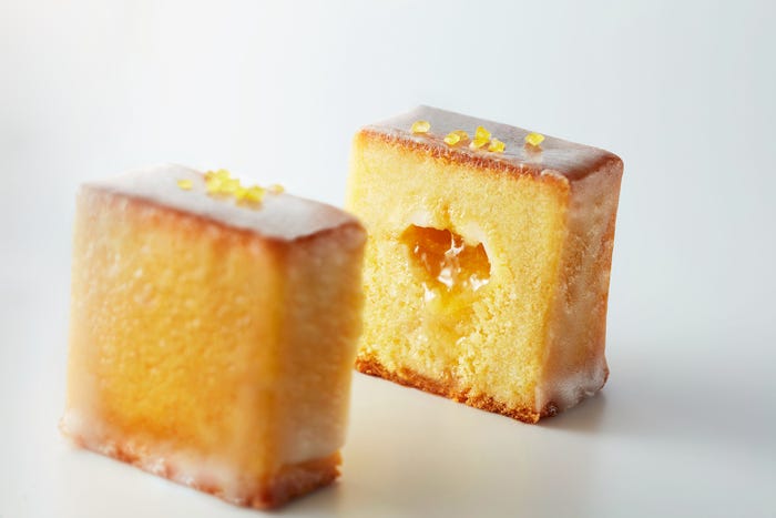 レモンキューブケーキ(提供写真)