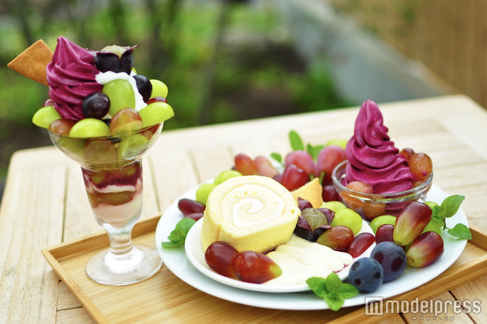 注文必至！季節のフルーツパフェ＆プレート（C）モデルプレス