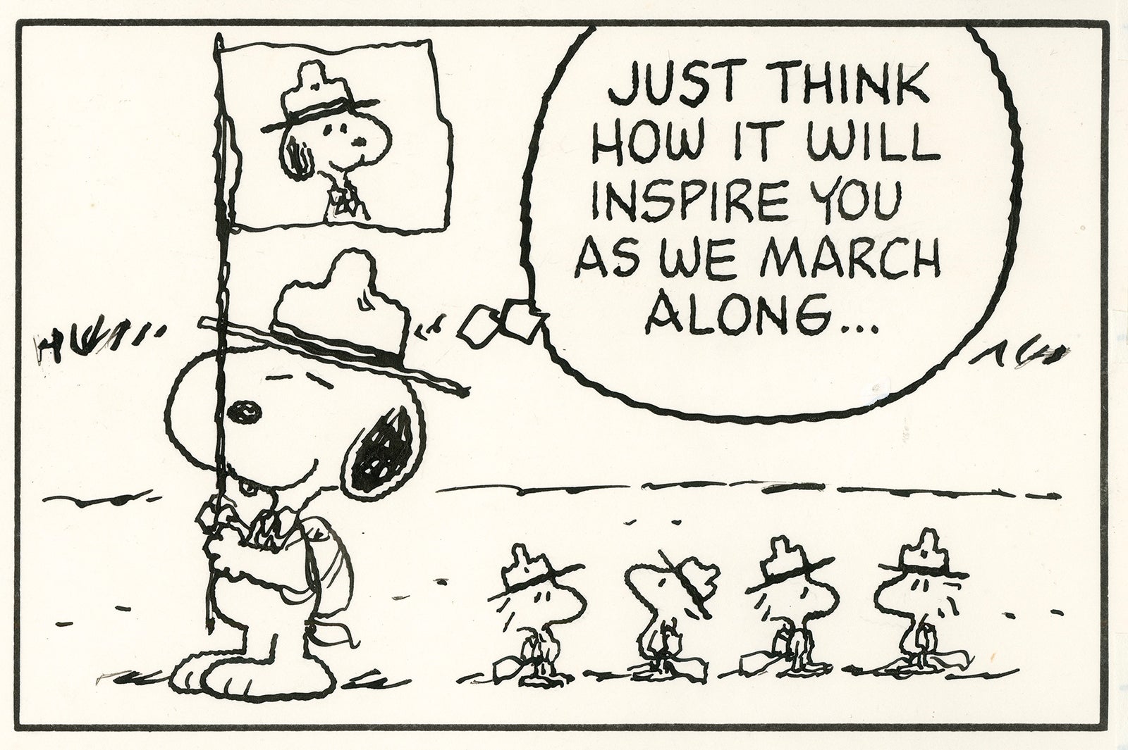 『ピーナッツ』原画（C）Peanuts Worldwide LLC