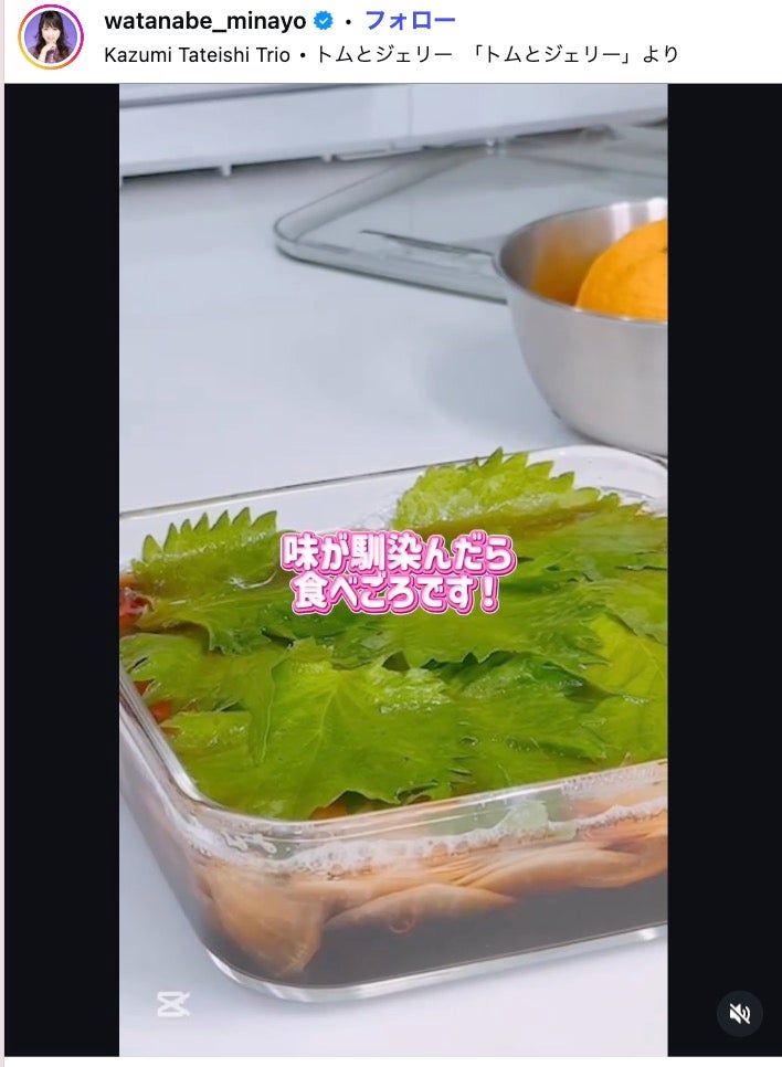 渡辺美奈代Instagramより