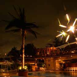 夜はムーディにライトアップ/画像提供:ホテルニューオータニ