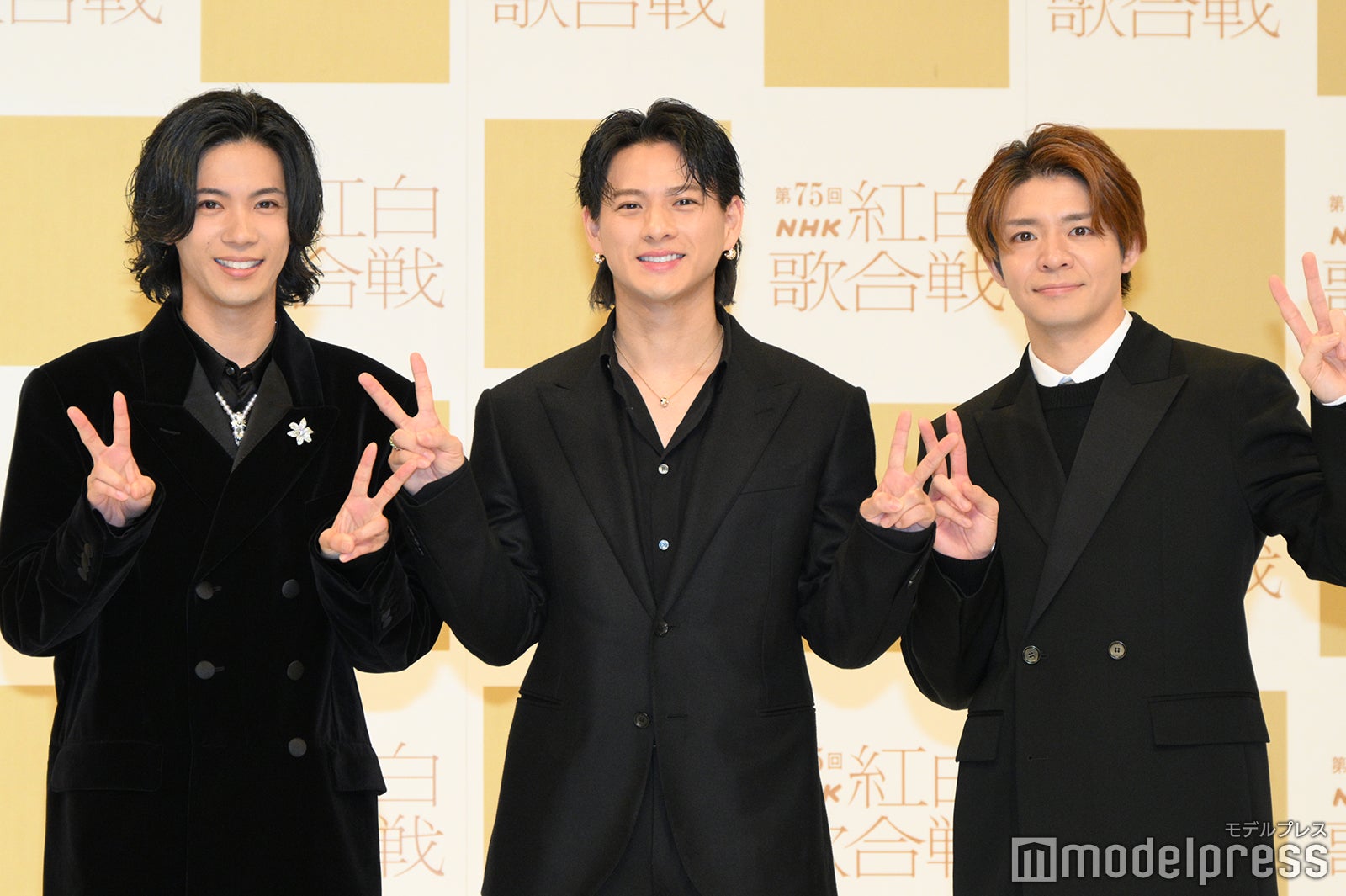 Number_i（左から）神宮寺勇太、平野紫耀、岸優太（C）モデルプレス