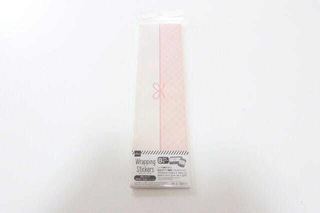 ラッピングシール（35、のし、ピンク）　パッケージ