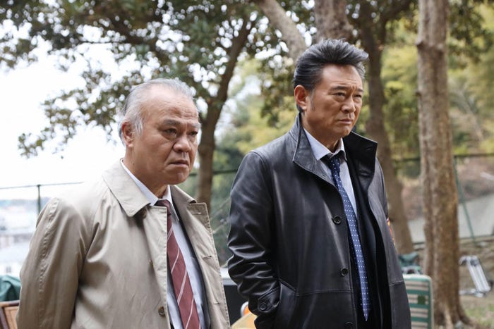 大地康雄・船越英一郎/「トレース~科捜研の男~」第3話より(C)フジテレビ