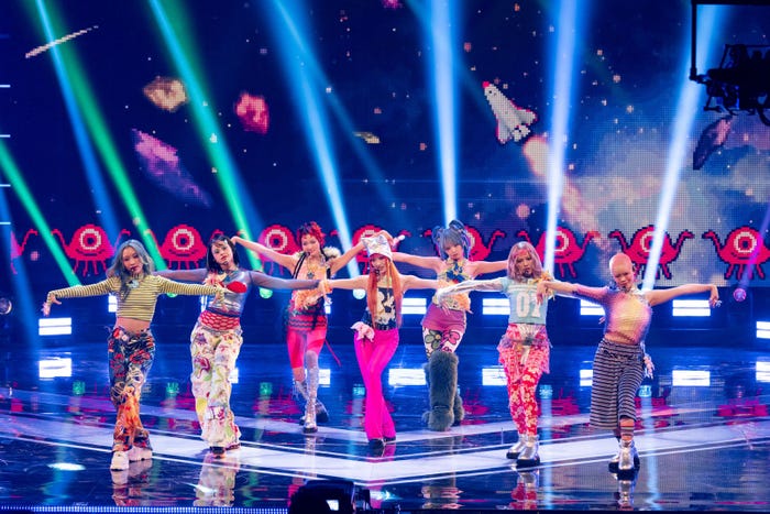 XG/マヤ、ハーヴィー、ジュリン、チサ、ヒナタ、ジュリア、ココナ(C)NHK