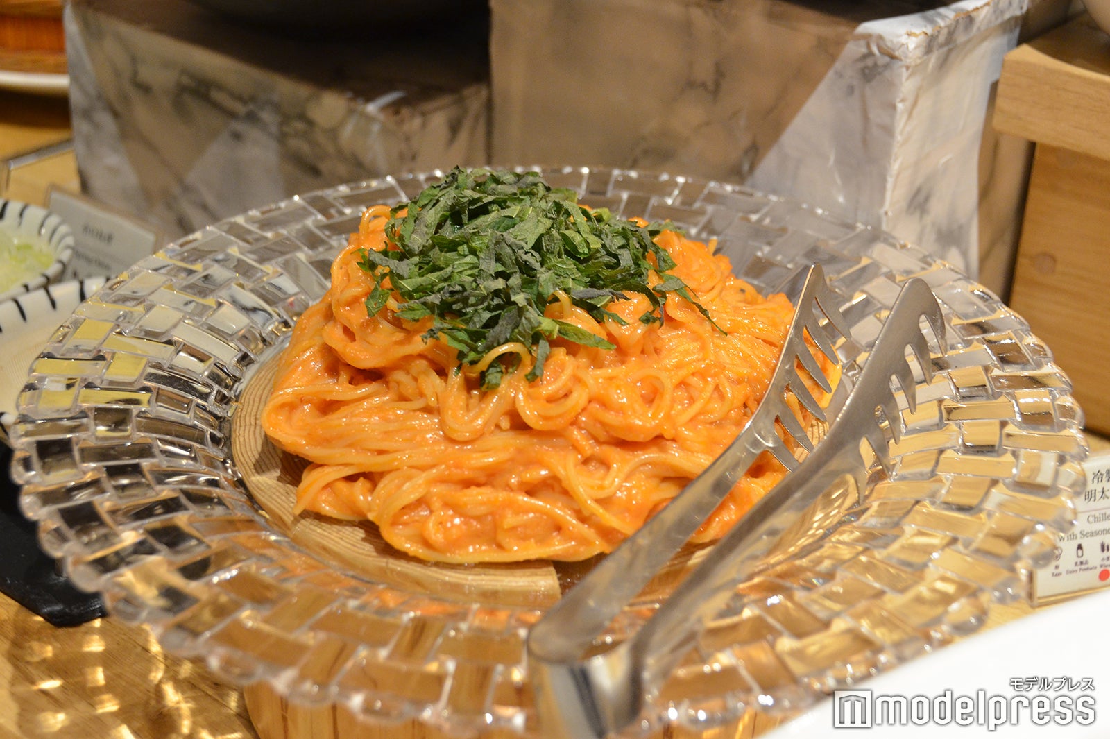 冷製たらこパスタも美味しい（C）モデルプレス