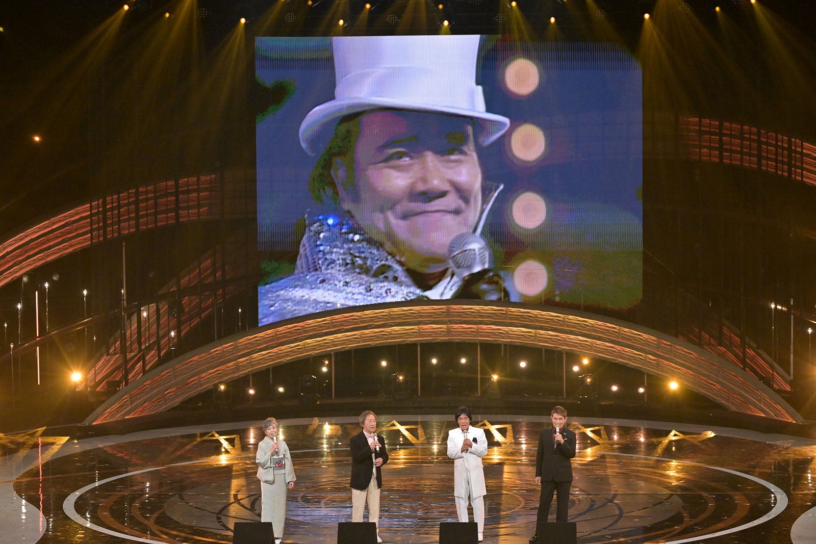 竹下景子、武田鉄矢、松崎しげる、田中健（提供写真）