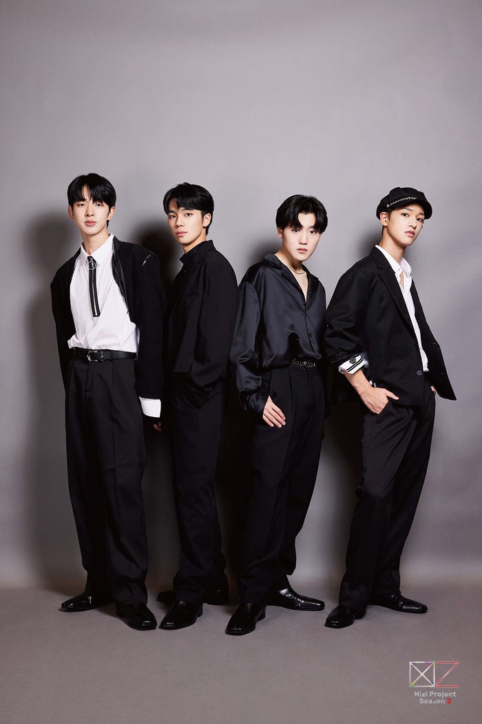 (左から)TOMOYA、KEN、RIO、SEITA/TOMOYAチーム「Nizi Project Season 2 Global Boys Audition」(提供写真)