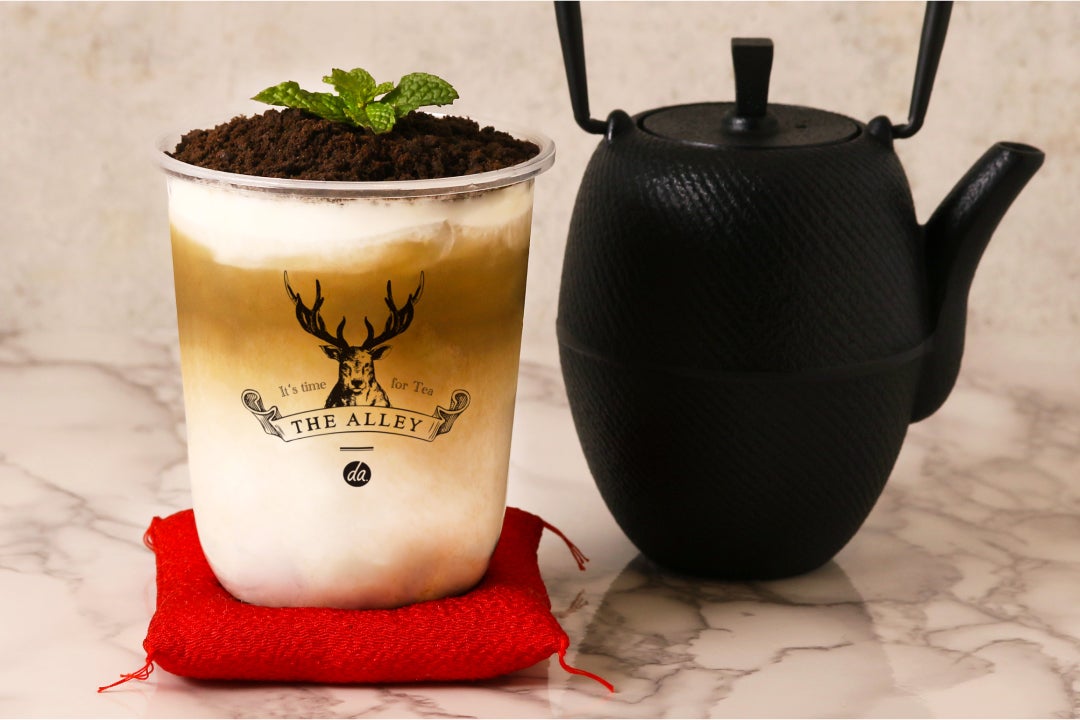 盆栽ほうじ茶ラテ／提供画像