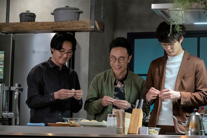 松田龍平、角田晃広、岡田将生「大豆田とわ子と三人の元夫」第6話より(C)カンテレ、フジテレビ