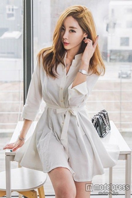 フレアシャツワンピース「KawaiCat」8,590円(税込)