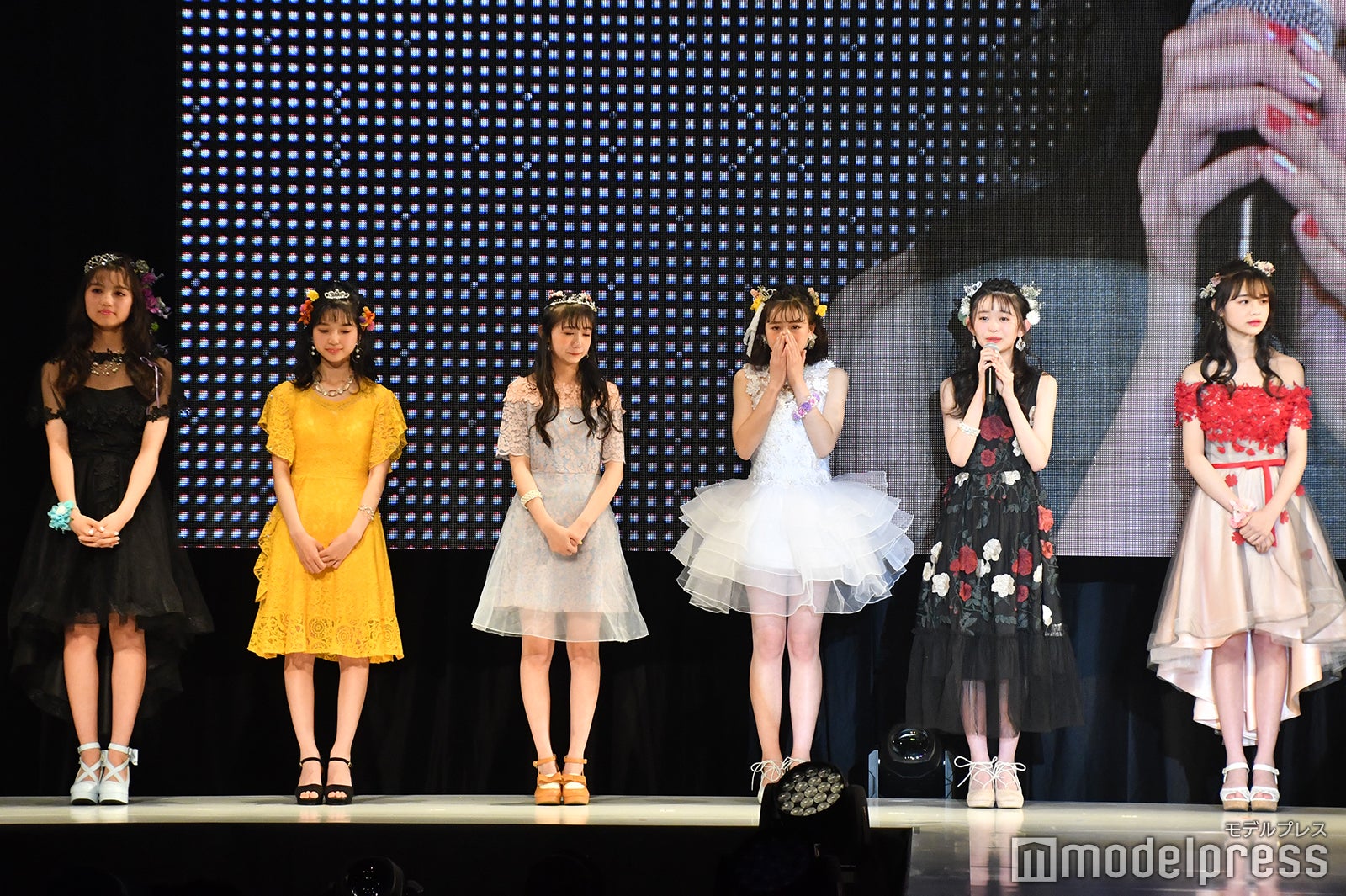 （左から）阿部ここは、小林咲葵、山田楓、琴楓、藤村木音、林芽亜里 （C）モデルプレス