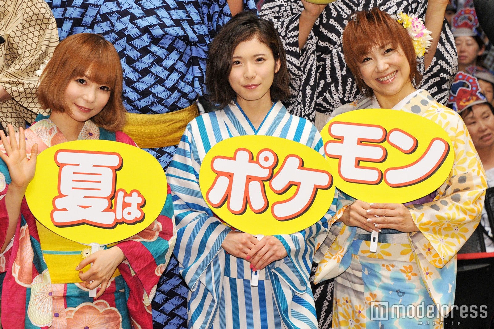 （左から）中川翔子、松岡茉優、松本梨香（C）モデルプレス