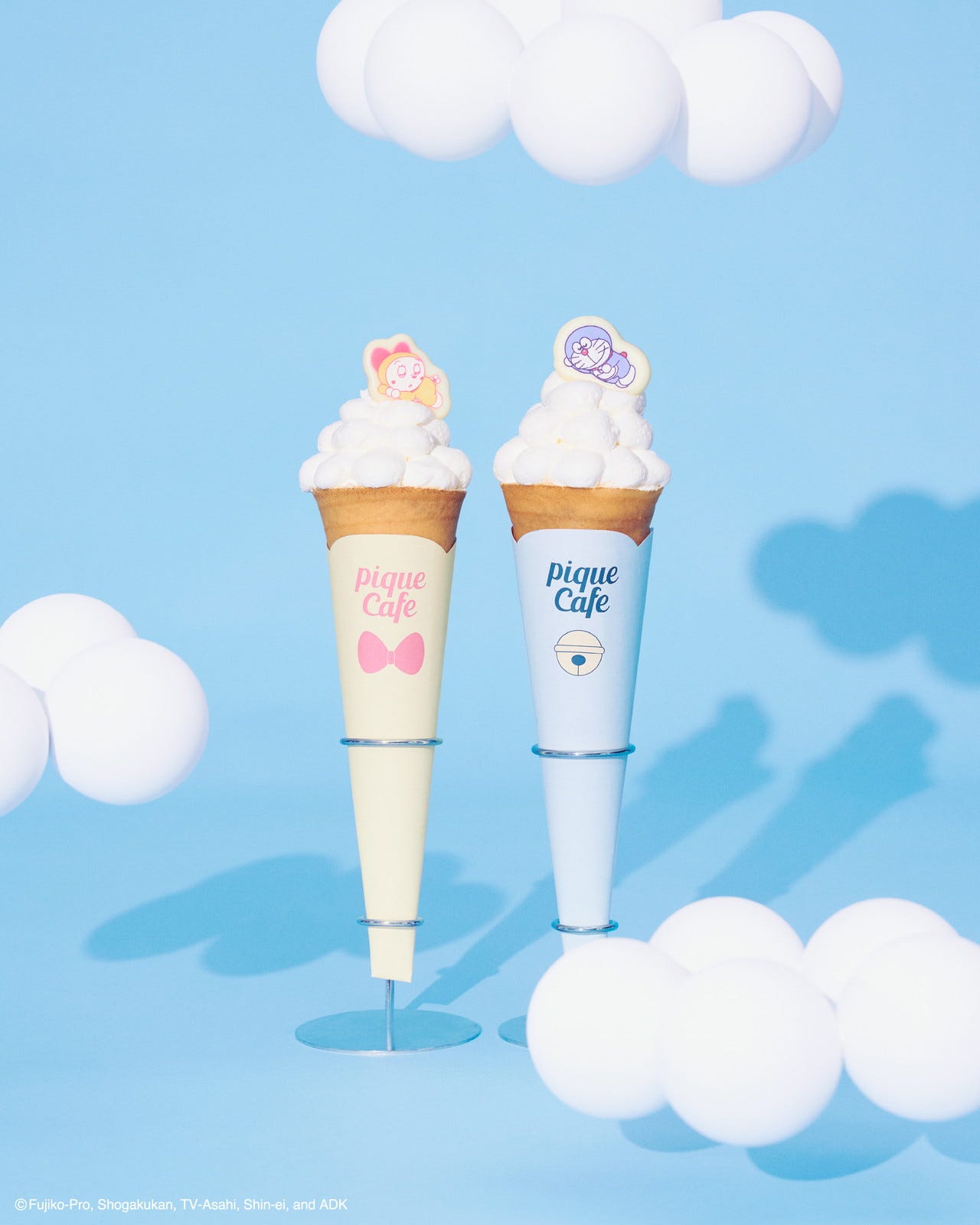 ジェラートピケカフェ「ドラえもん」とコラボ 特別仕様のクレープやジェラート、ソーダが登場