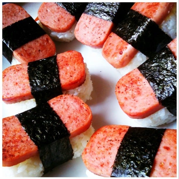 スパムおにぎり(提供:おはヨッピー&スパム、まじうぜえ。by yoppy)