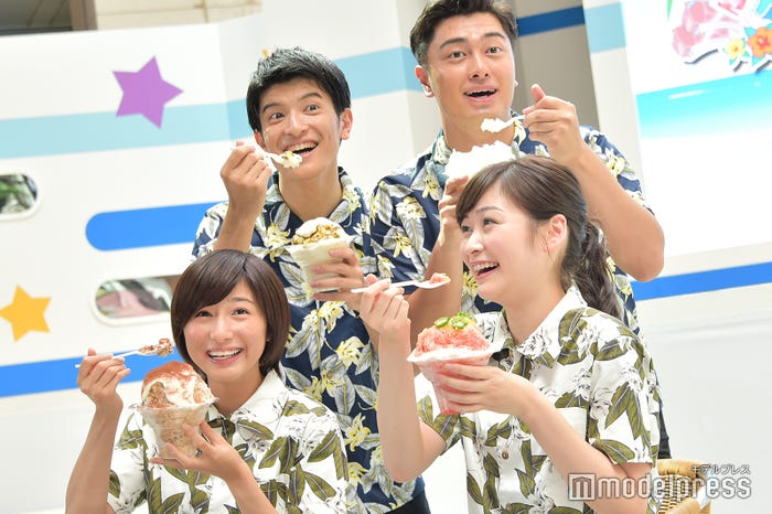 (下段左から)市來玲奈アナウンサー、岩田絵里奈アナウンサー(上段左から)篠原光アナウンサー、弘竜太郎アナウンサー (C)モデルプレス