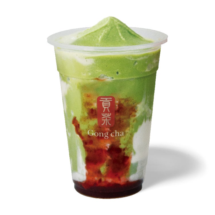 メリーストロベリー抹茶 フローズンティー／画像提供：ゴンチャ ジャパン