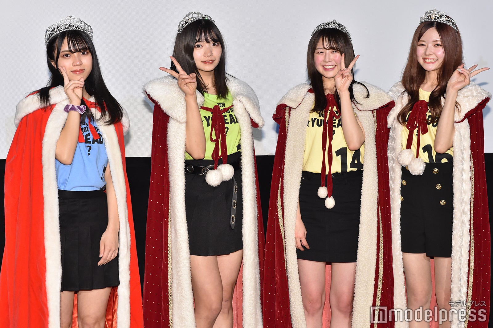 新メンバーのかれんさん、聖來さん、あきのさん、永田彩夏さん （C）モデルプレス