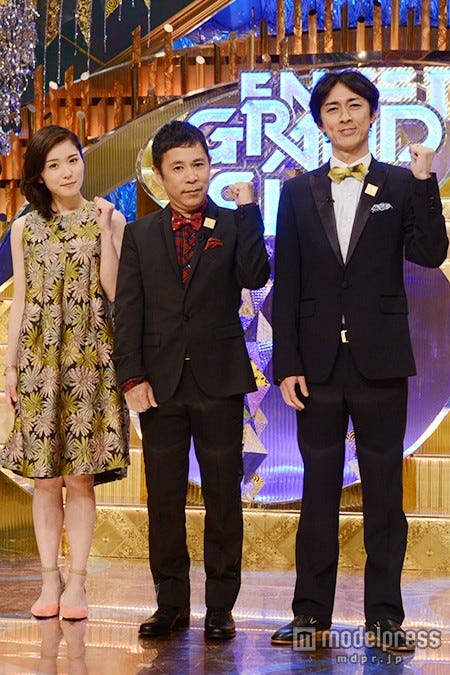 (左から)松岡茉優、岡村隆史、矢部浩之