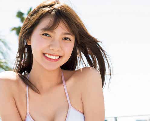 川津明日香、スレンダー美ボディが眩しい 爽やか水着姿で魅了