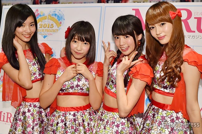 モデルプレスのインタビューに応じた夢みるアドレセンス(左から:小林玲、京佳、志田友美、山田朱莉)