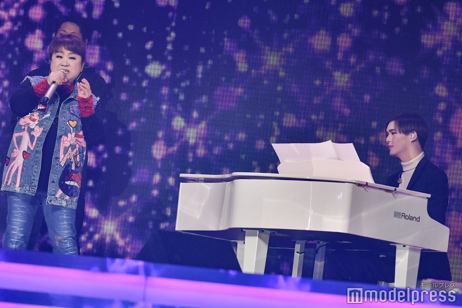 天童よしみとMatt／29日のリハーサル時に撮影 （C）モデルプレス