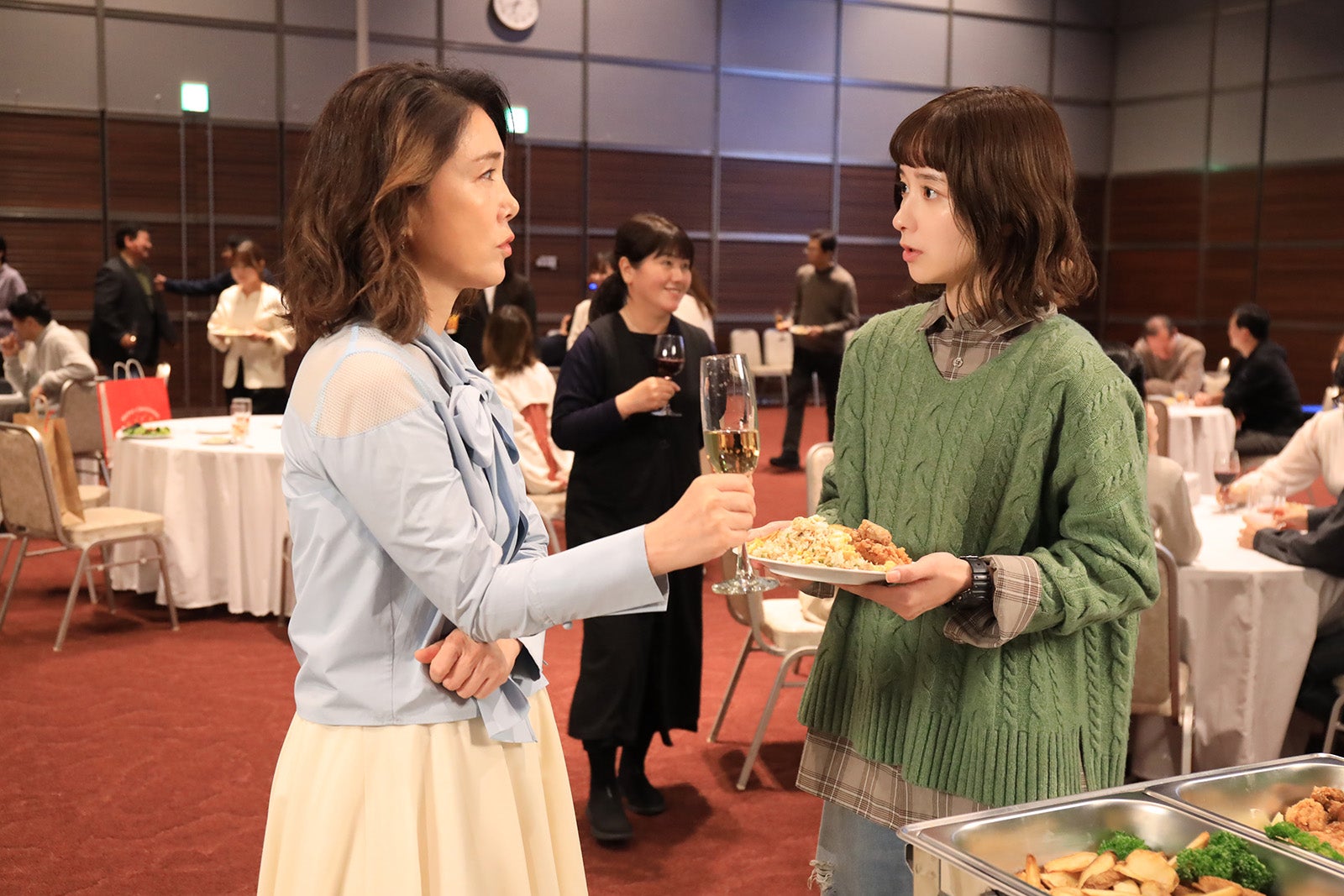 筒井真理子、堀田真由「若草物語―恋する姉妹と恋せぬ私―」第9話（C）日本テレビ