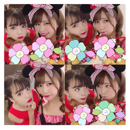 藤田ニコル、川後陽菜/オフィシャルブログより