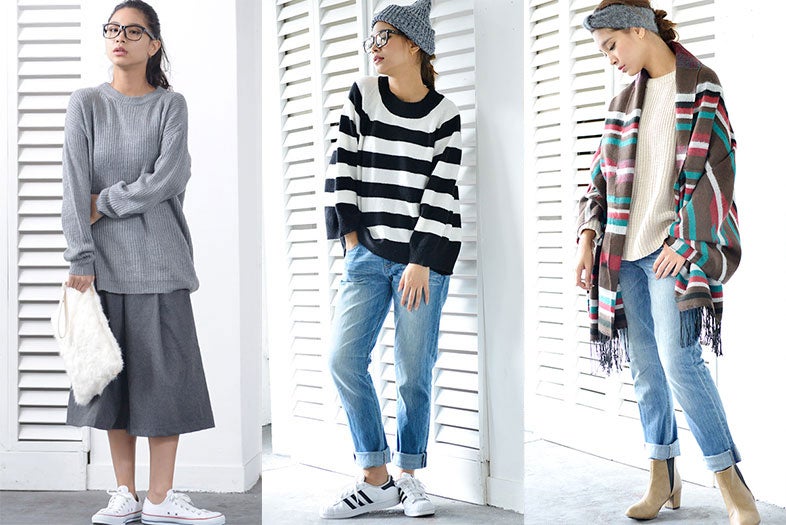 ゆるニット＆ボトムの“ゆるずるスタイル”が断然今っぽい！