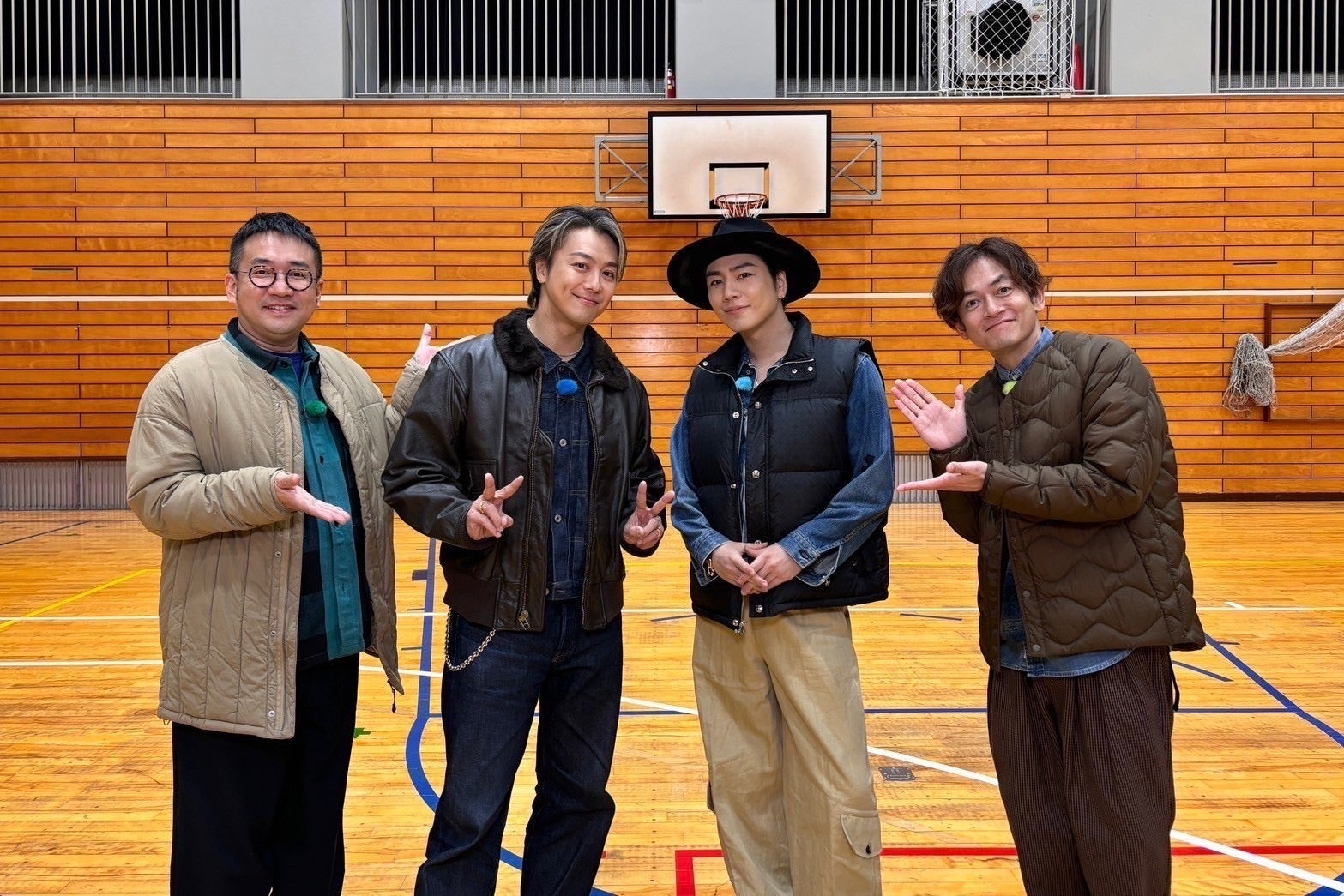 中西茂樹、TAKAHIRO、OMI、那須晃行（C）テレビ朝日