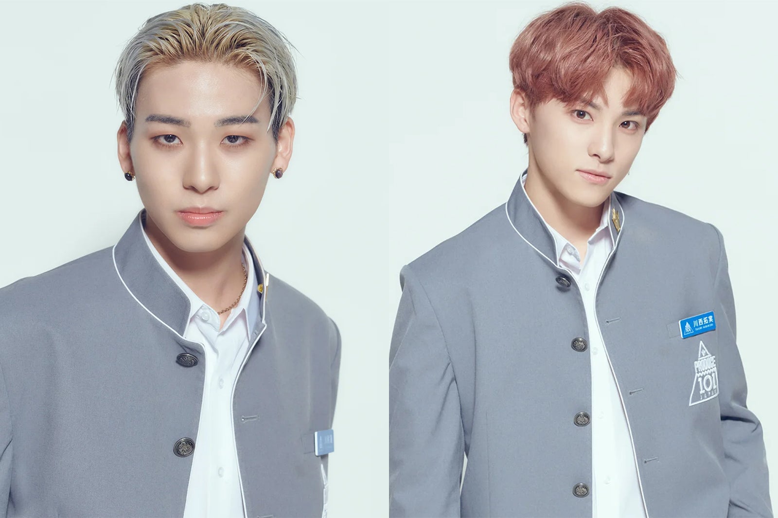 デビュー評価でセンターをつとめた川尻蓮、川西拓実 （提供写真）