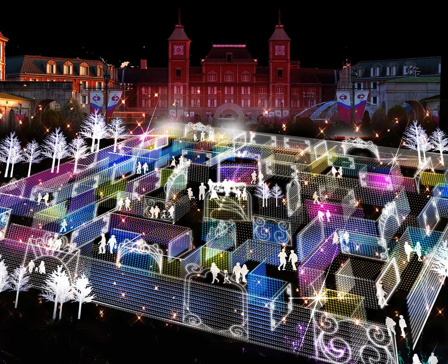 日本初のイルミ迷路登場!「神戸イルミナージュ」夢の世界へ迷い込んだような幻想空間へ