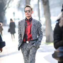 今市隆二／「ディオールオム（Dior Homme）」2017-18秋冬コレクション（写真：Getty Images）
