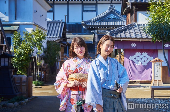 江戸の建物が見事に再現されているので、どこで写真を撮っても絵になっちゃう(C)モデルプレス