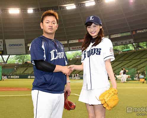 ミニスカ大政絢、美脚披露もノーバンならず「気持ちよかった」